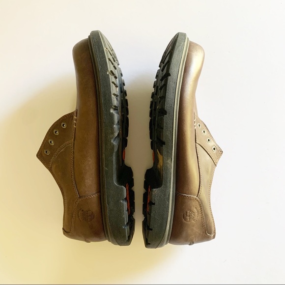 Timberland Brown Smart Leather Lace Up Loafers - Picture 10 of 11